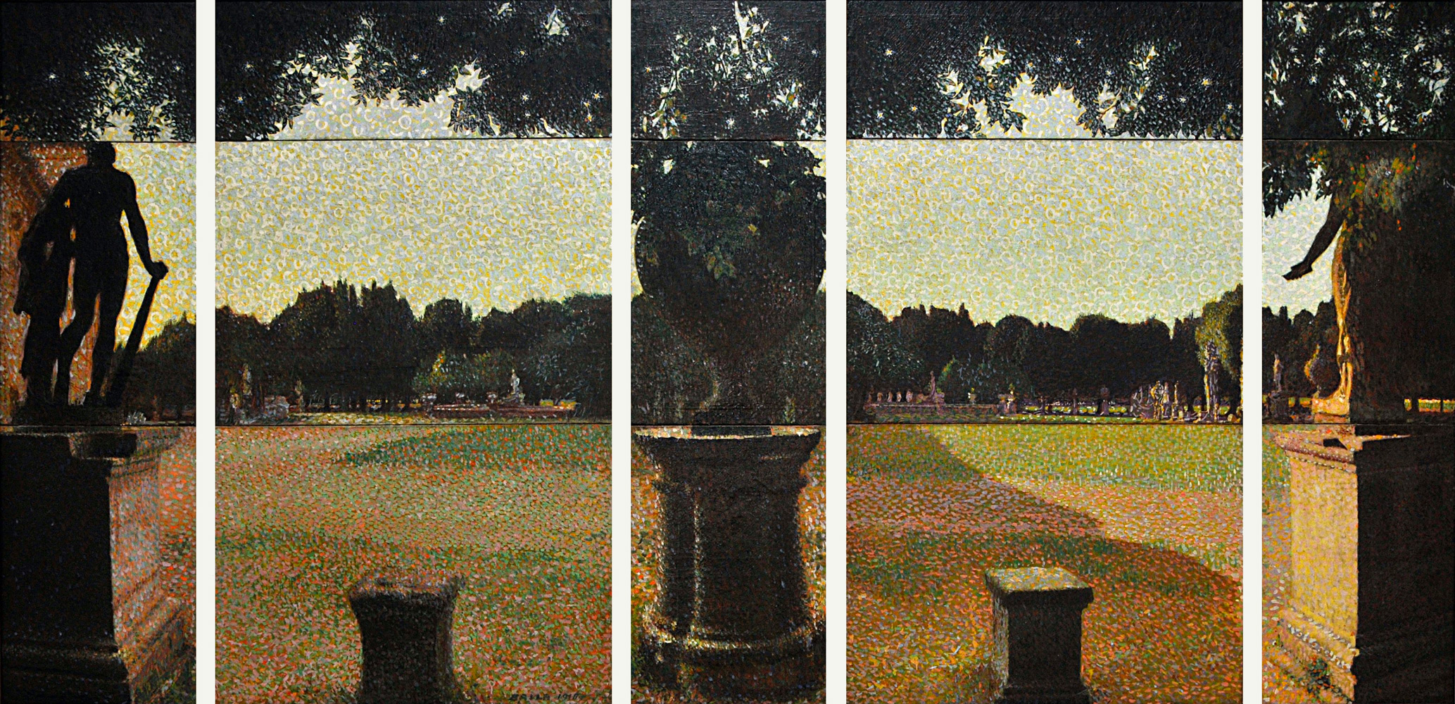 Giacomo Balla, Villa Borghese-Parco dei Daini, 1910